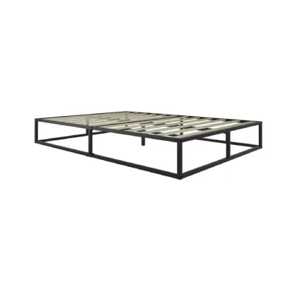 135cm Soho Metal Platform Bed Black