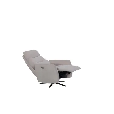 Natural Fabric Swivel Electric Power Recliner