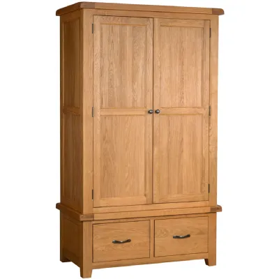 Double Wardrobe With 2 Drawers