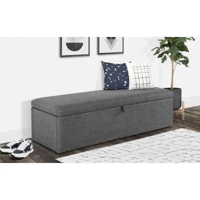 Sorrento Blanket Box Slate Linen Slate Grey