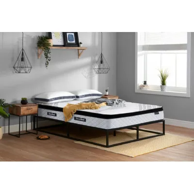 White Fabric Single 3000 Pocket Spring Mattress