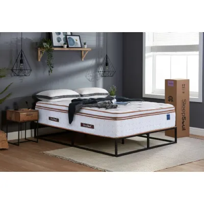 White Fabric Double 3000 Pocket Spring Mattress