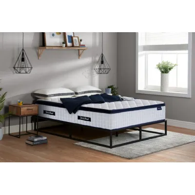 White Fabric Small Double 1500 Pocket Spring Mattress