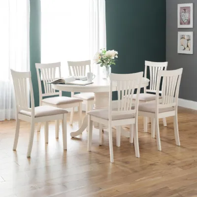 Set Of 2 Stanmore Ivory Chairs