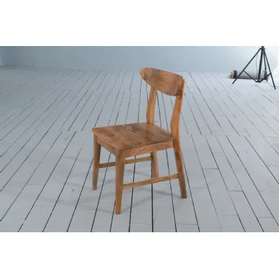 Modern Natural Mango Wood Dining Chair