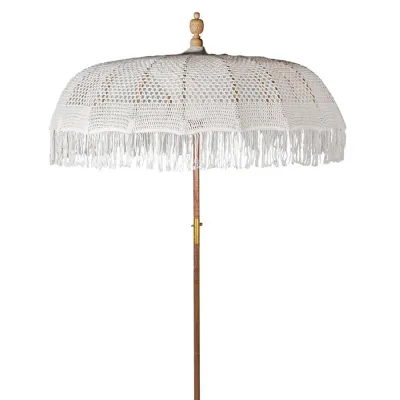 Natural Cotton Macrame Parasol