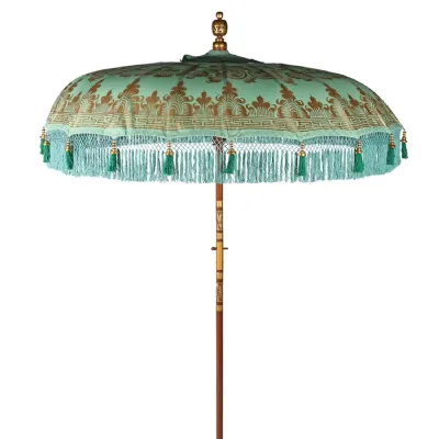 Hand Painted Mint Parasol