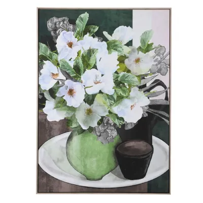 Flowers in Vase Canvas