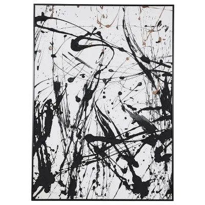 Monochrome Splatter Paintg