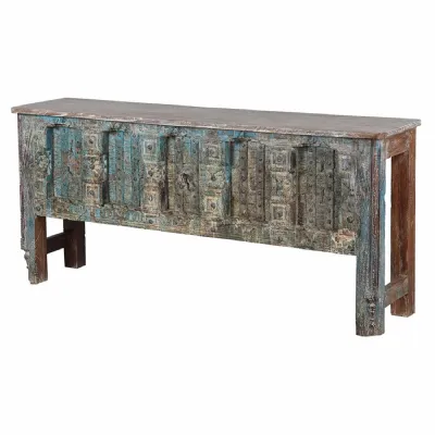 Blue Wash Console Table