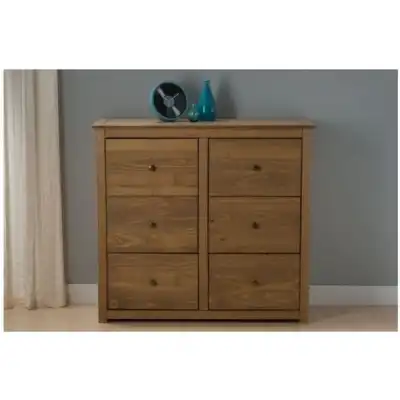 Santana Solid Pine 6 Drawer Chest