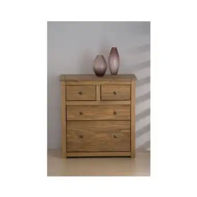 Santana Solid Pine 2 Plus 2 Drawer Chest