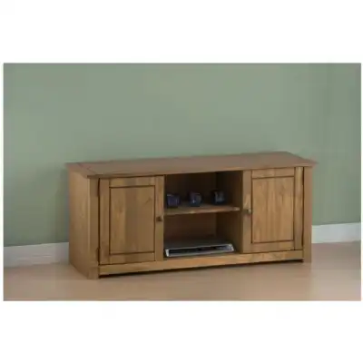 Santana Solid Pine 2 Door TV Unit