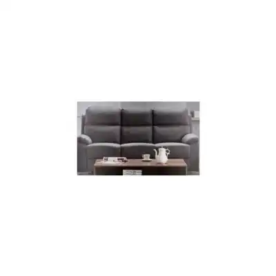 Savannah Grey Fabric Electric 3 Seat Sofa