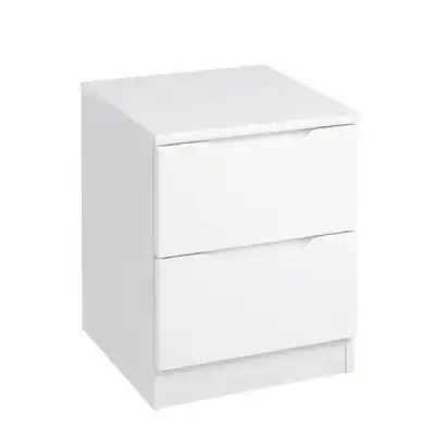 Montana 4 Colour All Gloss 2 Drawer Bedside