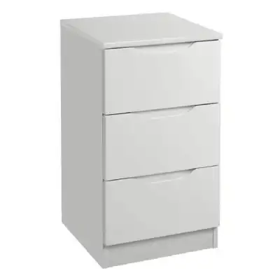 Montana 4 Colour All Gloss 3 Drawer Bedside