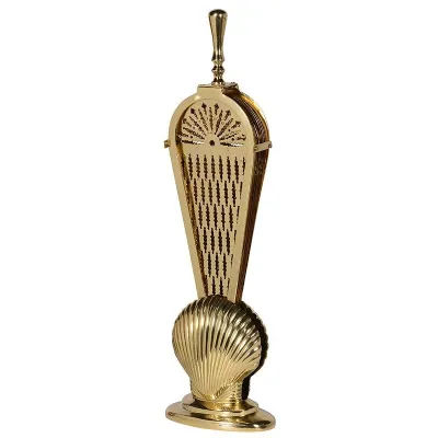 Gold Fan Fire Screen