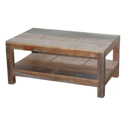 Reclaimed Coffee Table with Shelf