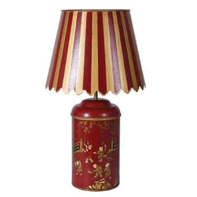 Chinese Tea Caddy Table Lamp