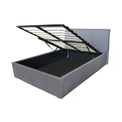 Ottoman Bed in Grey Fabric 3ft