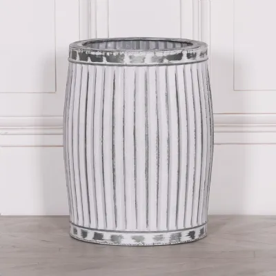 Round Dolly Tub Metal Planter Small