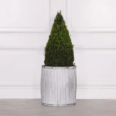 Round Dolly Tub Metal Planter Large