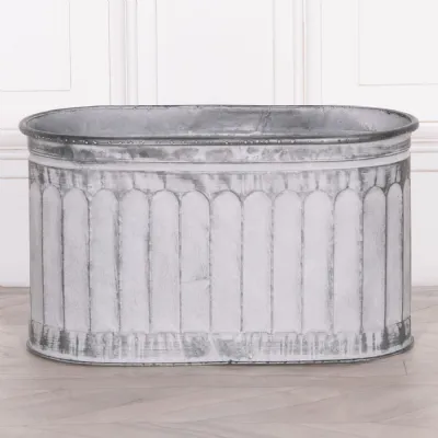 Arched Pattern Metal Planter Small
