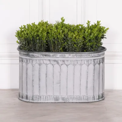 Arched Pattern Metal Planter Medium