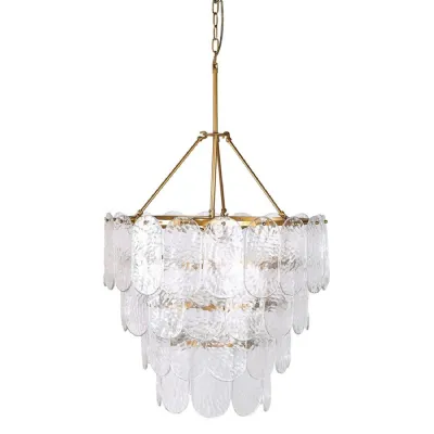 Glass Petal Chandelier