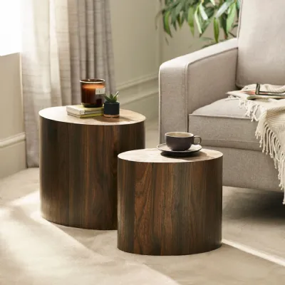 Toba Walnut Effect Nest Of 2 Tables