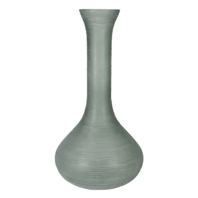 Green Glass Taper Vase