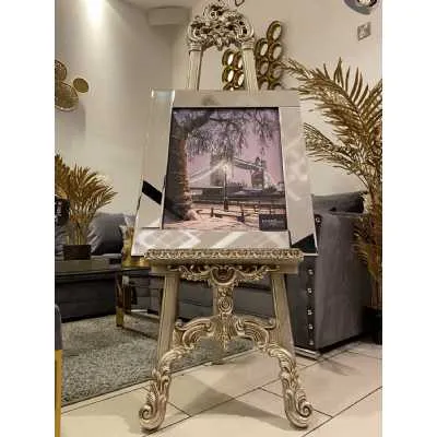 Tower Bridge Winter Colour Scene Wall Art Mirror Frame