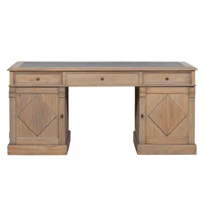 Rustic Wood Partners Desk