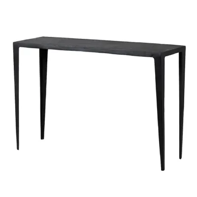 Black Matt Metal Console Table