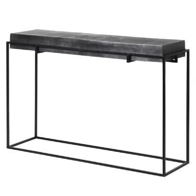 Black Iron Console Table