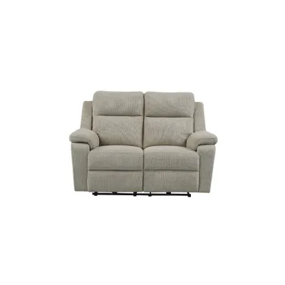 Taupe Fabric Large 2 Seater Electric Power Recliner Sofa