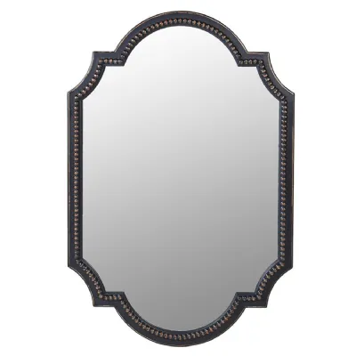 Large Black Ornate Wall Mirror