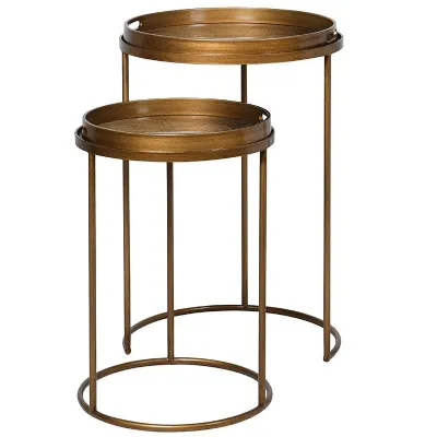 Set Of 2 Map Tray Tables