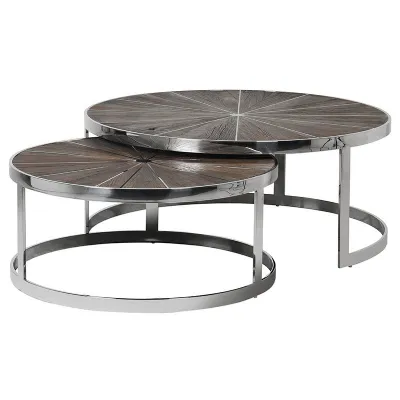 Toronto Reclaimed Elm Nest Of Tables