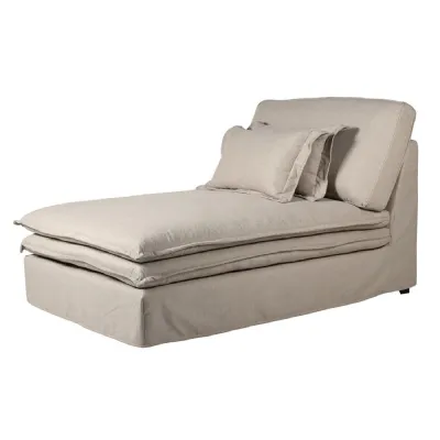 Double Cushion Alabaster Chaise