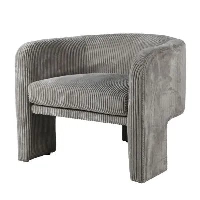 Corduroy Open Curved Chair