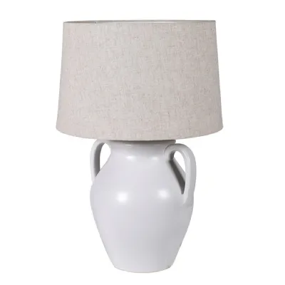 Junia Handled Table Lamp with Linen Shade