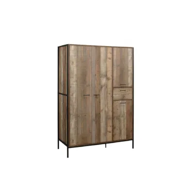 Urban 4 Door Wardrobe Rustic
