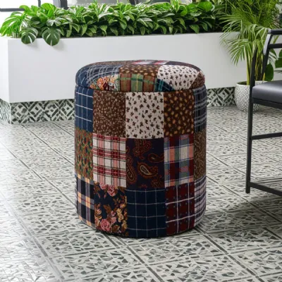 Patchwork Storage Stool