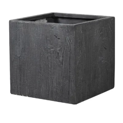 Square Dark Grey Planter