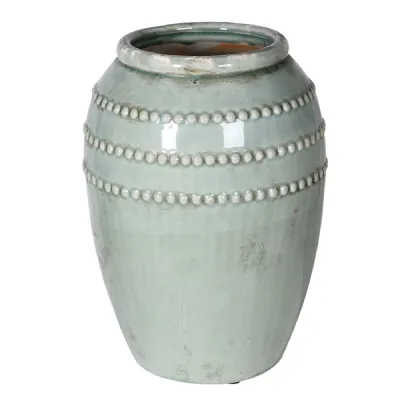 Celadon Bobble Rings Vase
