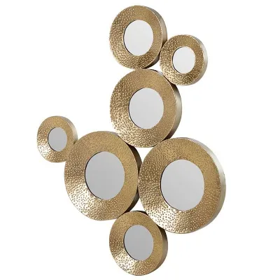 Gold Circles Wall Decoration