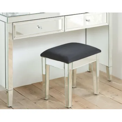 Mirrored Dressing Table Stool