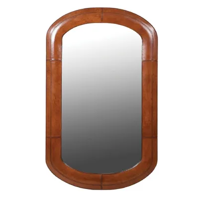 Jaipur Leather Oval Wall Mirror