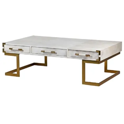 White Vellum Coffee Table